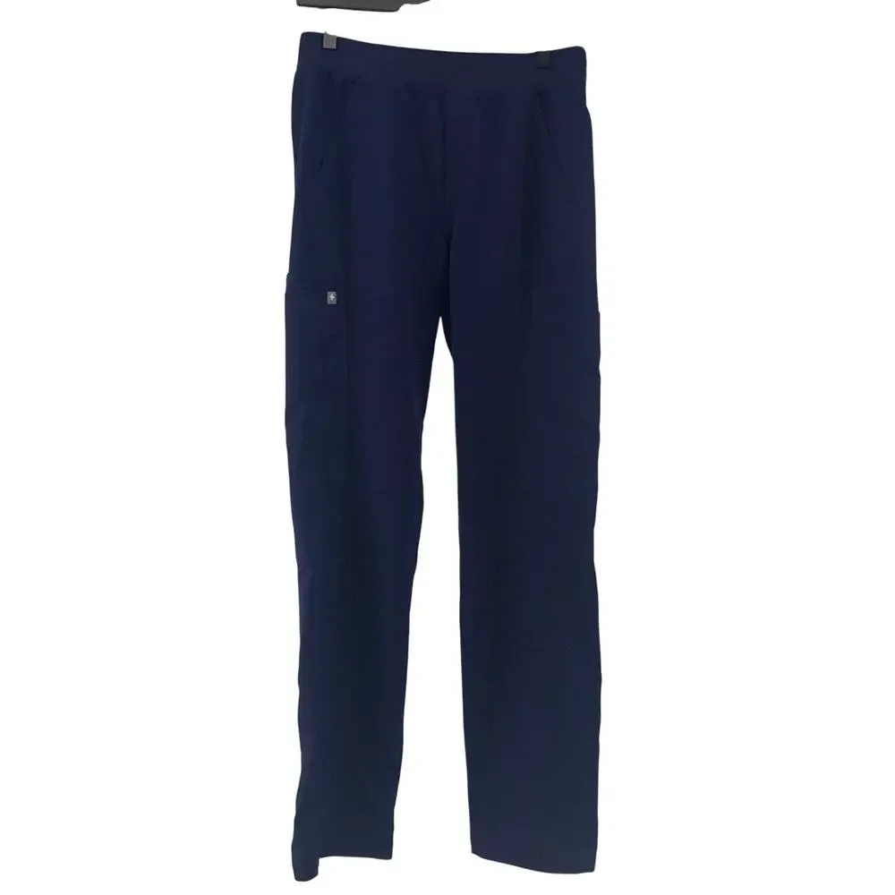Figs Technical Collection Men's Small AXIM Cargo Scrub Pants Blue Navy T2001